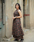 Beautiful Printed Halter Neck Cord Set in Soft  Breathing Cotton