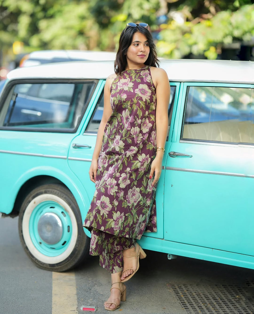 Beautiful Halter Neck premium cotton cord set
